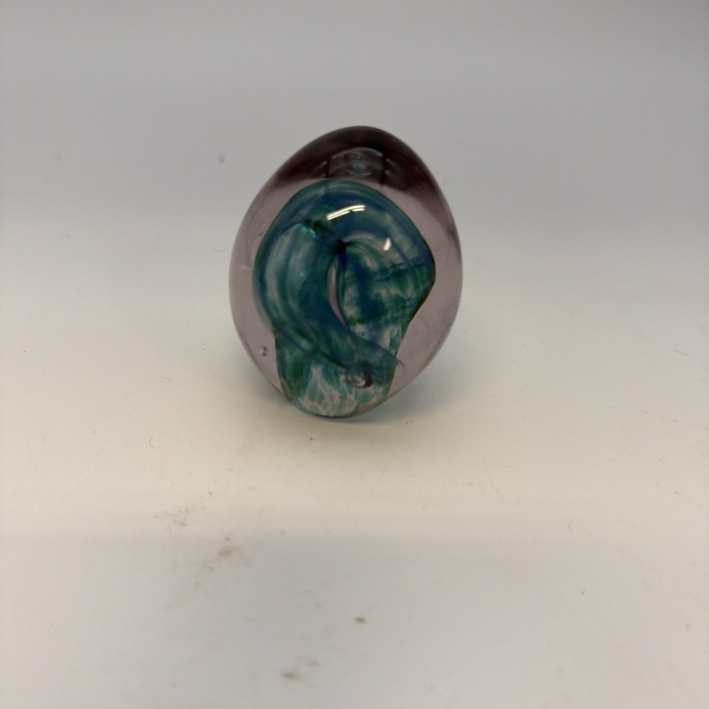 Bijoo 1991 Glass Paperweight 2"